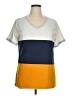Unbranded Color Block Yellow Short Sleeve T-Shirt Size XL - photo 1
