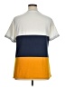 Unbranded Color Block Yellow Short Sleeve T-Shirt Size XL - photo 2