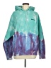 iets frans Tie-dye Teal Pullover Hoodie Size M - photo 1