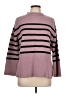Zesica Stripes Pink Turtleneck Sweater Size L - photo 1