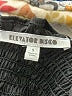 Elevator Disco 100% Polyester Black Long Sleeve Blouse Size S - photo 7