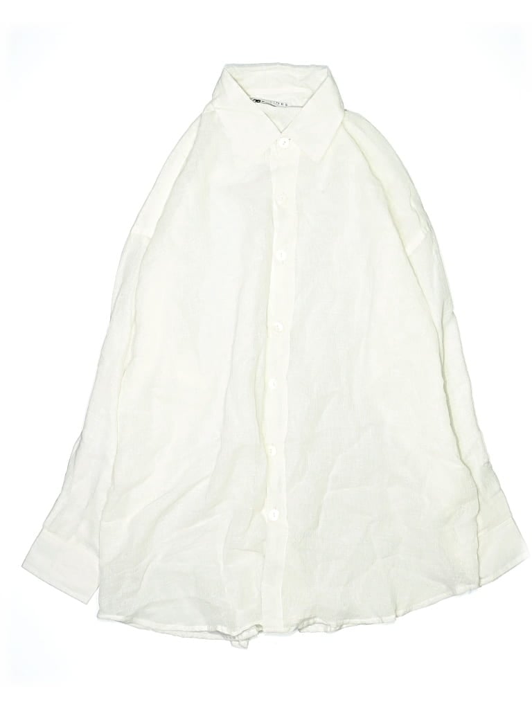 Pre-owned Tan + Lines Swimsuit Cover Up In White