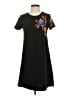 Dex 100% Polyester Hearts Black Casual Dress Size XS - photo 1