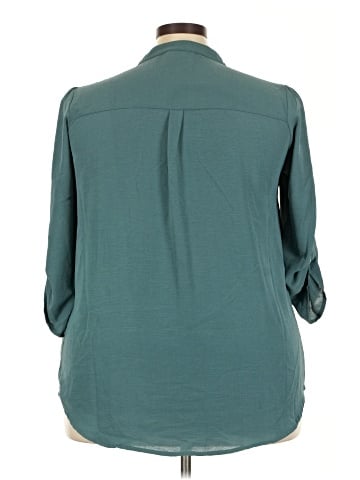 Indigo Rose 3/4 Sleeve Blouse (view 2)