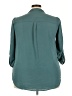 Indigo Rose 100% Polyester Teal 3/4 Sleeve Blouse Size 2X - photo 2