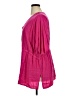Added Dimension for Catherines 100% Rayon Pink 3/4 Sleeve Button-Down Shirt Size 1X - photo 5