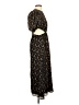 WAYF 100% Polyester Hearts Black Casual Dress Size XS - photo 4