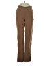 Larry Levine Solid Brown Casual Pants Size S - photo 1