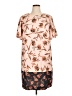 Gibson Latimer Print Multi Color Tan Casual Dress Size XL - photo 1