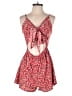 Shein 100% Polyester Hearts Red Romper Size 4 - photo 1