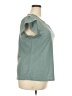 Unbranded 100% Polyester Teal Short Sleeve Blouse Size 2X - photo 4