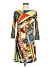 EROW Graphic Yellow Casual Dress Size M - photo 1