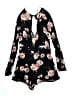 Em & Elle 100% Rayon Black Overall Shorts Size S - photo 2