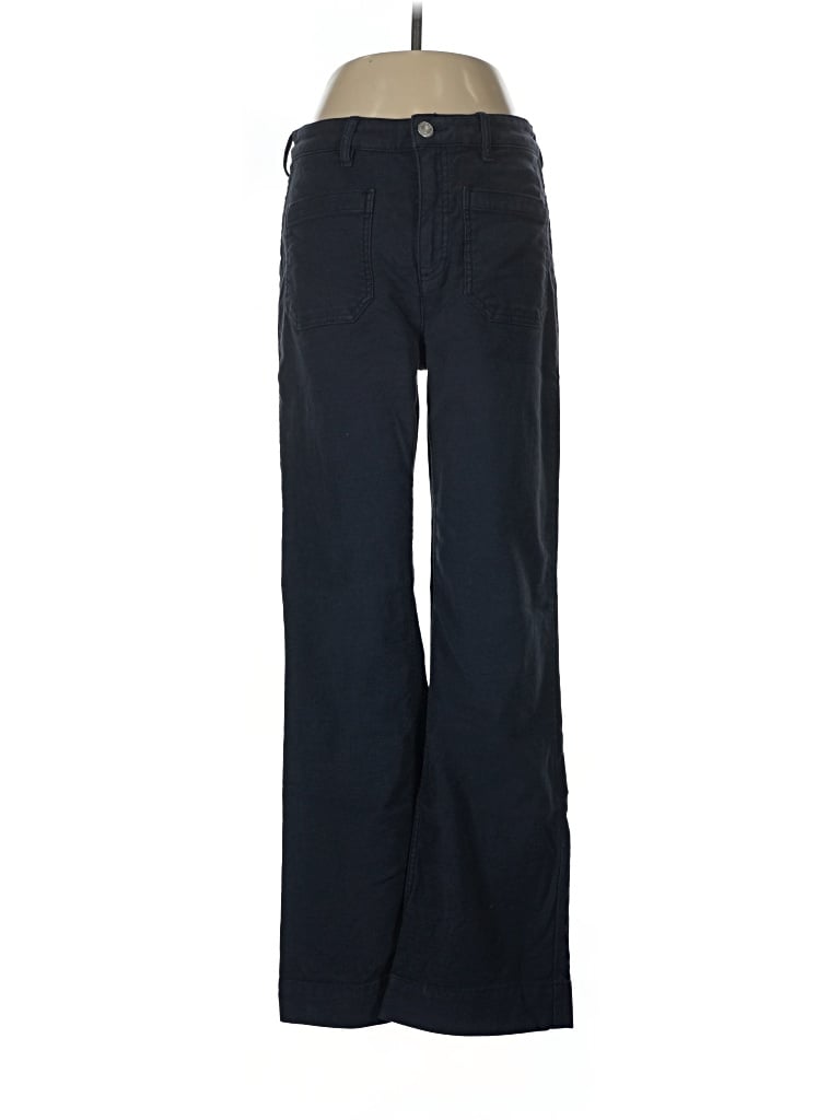 Pre-owned Quince Casual Pants In Blue