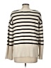 Gap 100% Cotton Stripes Ivory Tan Pullover Sweater Size L - photo 2