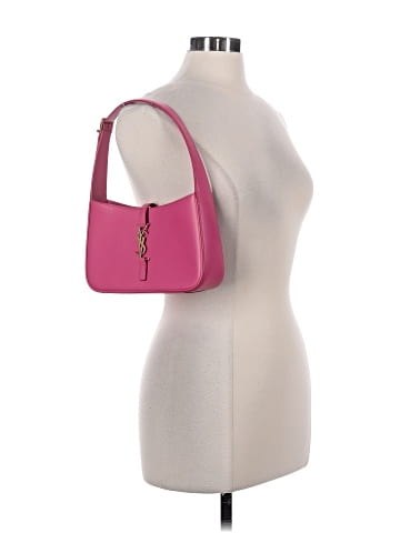 Yves Saint Laurent Leather Le 5 a 7 Shoulder Bag (view 2)