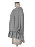 Lila Rose 100% Polyester Gray White 3/4 Sleeve Blouse Size M - photo 5