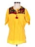 Unbranded Yellow Short Sleeve Blouse Size 6 (estimated) - photo 1