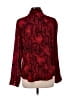 INC International Concepts 100% Polyester Animal Print Red Long Sleeve Blouse Size L - photo 2
