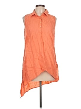 Ellen Tracy Sleeveless Button Down Shirt