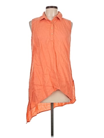 Ellen Tracy Sleeveless Button-Down Shirt (view 1)