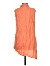Ellen Tracy Orange Sleeveless Button-Down Shirt Size L - photo 2