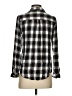 Cato 100% Rayon Plaid Black Long Sleeve Button-Down Shirt Size S - photo 2