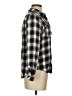 Cato 100% Rayon Plaid Black Long Sleeve Button-Down Shirt Size S - photo 4