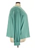 Worthington 100% Polyester Teal Long Sleeve Blouse Size 4X - photo 4