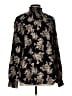 Leith 100% Polyester Paisley Black Long Sleeve Blouse Size L - photo 1