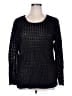 Eileen Fisher 100% Rayon Black Pullover Sweater Size 1X - photo 1