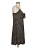 Assorted Brands Stripes Brown Casual Dress Size XS - photo 4