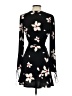 Mango Floral Black Casual Dress Size XXS - photo 2