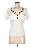 Radzoli White Short Sleeve Blouse Size M - photo 1