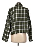 Bucketlist Plaid Green Long Sleeve Blouse Size L - photo 2