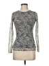 Junee Silver Long Sleeve Top Size M - photo 1