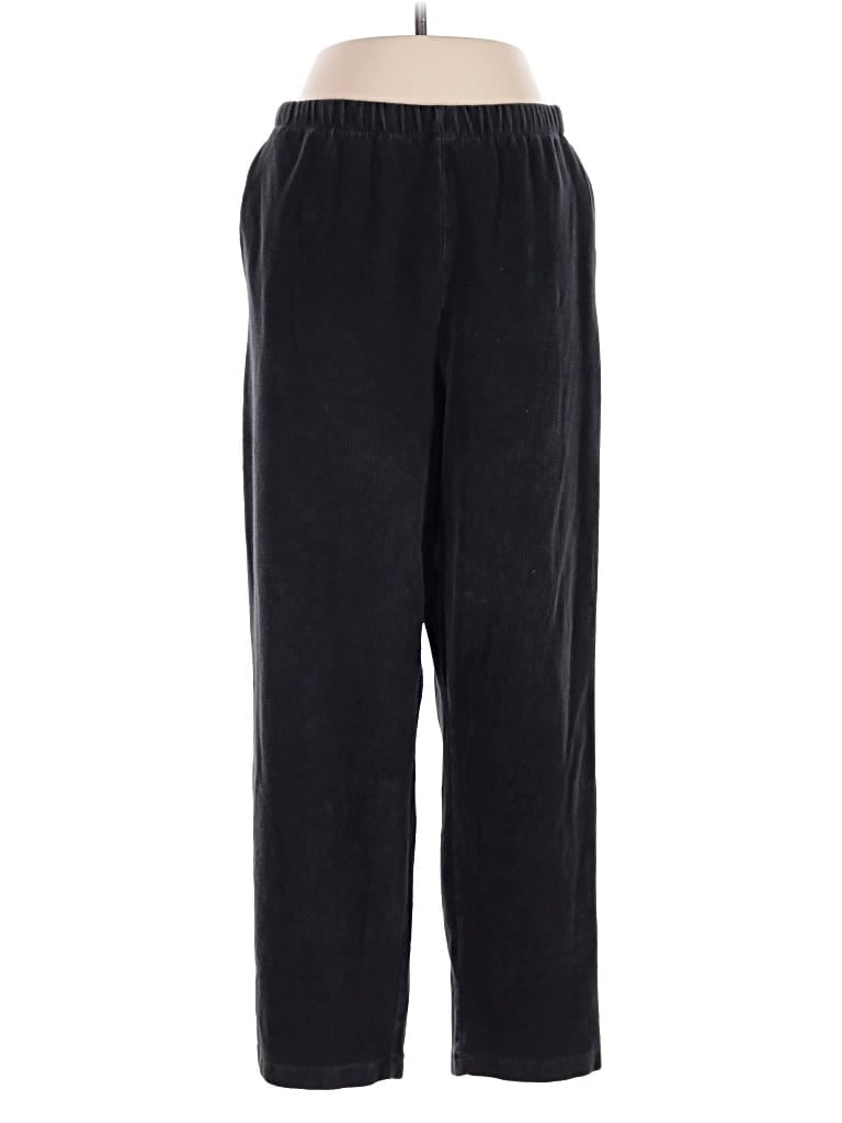 Pre-owned Lands' End Casual Pants In Black