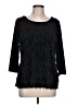 Notations Black 3/4 Sleeve Top Size L - photo 1