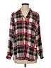Gianni Bini 100% Polyester Plaid Red Long Sleeve Blouse Size S - photo 1