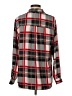 Gianni Bini 100% Polyester Plaid Red Long Sleeve Blouse Size S - photo 2