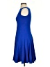 Calvin Klein Solid Blue Cocktail Dress Size 0 (petite) - photo 5