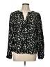 Emery Rose 100% Polyester Black Long Sleeve Blouse Size L - photo 1