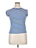 Julio Blue Short Sleeve Top Size XL - photo 1