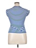 Julio Blue Short Sleeve Top Size XL - photo 2