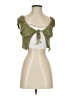 Shein Green Long Sleeve Top Size 2 - photo 1