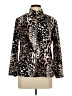 Alfred Dunner Animal Print Brown Gold Jacket Size 10 - photo 1