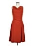 Assorted Brands Solid Orange Cocktail Dress Size 8 - photo 1