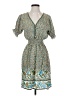 Assorted Brands 100% Viscose Paisley Teal Casual Dress Size 4 - photo 1