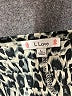 L Love 100% Polyester Animal Print Silver Casual Skirt Size L - photo 4