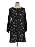 Bellatrix 100% Rayon Floral Black Casual Dress Size XL - photo 1